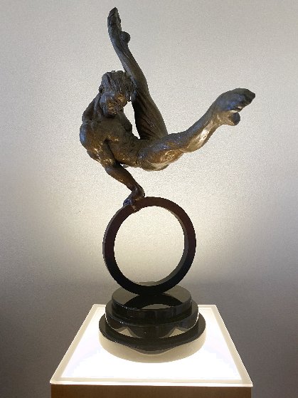 Richard MacDonald, Gymnast Bronze Sculpture by Richard MacDonald