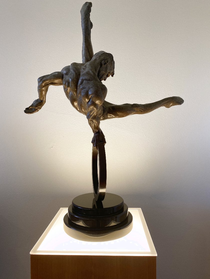 Gymnast State I, Bronze Sculpture 25 in Sculpture by Richard MacDonald