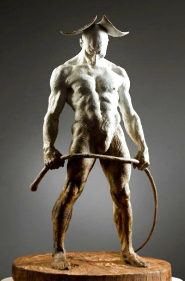 Bullwhip Bronze Sculpture 2009 24 in by Richard MacDonald