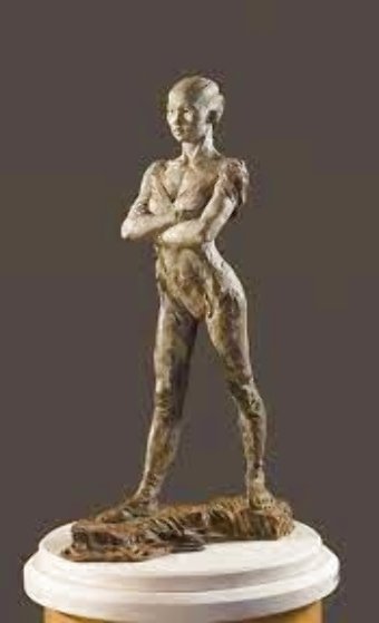 O-turo Bronze Sculpture 20 in  by 