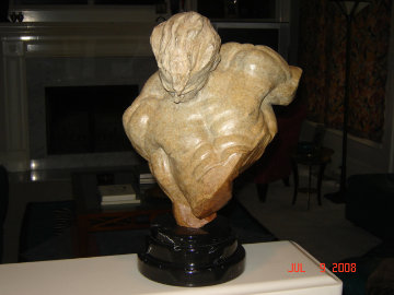 Gymnast Bust 1/2 Life Size Bronze Sculpture 1995 19 in Sculpture - Richard MacDonald