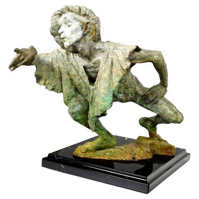 La Fuite Du Temps Bronze Sculpture 16 in Sculpture by Richard MacDonald