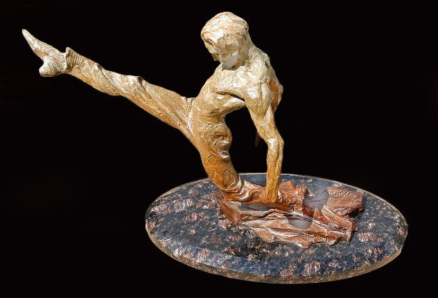 Suspension Flamenco Bronze Sculpture 2002 15 in Sculpture by Richard MacDonald