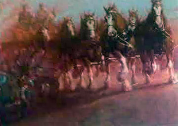 Anhauser Busch Clydesdales AP 1989 Limited Edition Print - Richard MacDonald