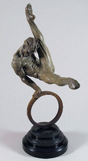 Gymnast 1/2 Life Size Bronze Sculpture 1999 51 in Sculpture - Richard MacDonald