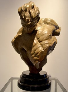 Gymnast Bust 1/2 Life Size Bronze Sculpture 1995 19 in Sculpture - Richard MacDonald Gymnast Bust 1/2 Life Size Bronze Sculpture 1995 19 in Sculpture - Richard MacDonald