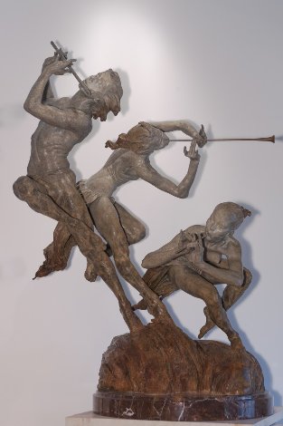 Joie De Vivre Bronze Sculpture 2000 56 in Huge Sculpture - Richard MacDonald