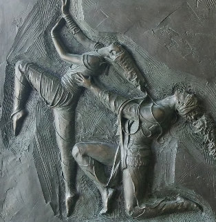La Pari Suite 1 and 2 Bronze Sculpture 1985 24x22 Sculpture - Bill Mack La Pari Suite 1 and 2 Bronze Sculpture 1985 24x22 Sculpture - Bill Mack