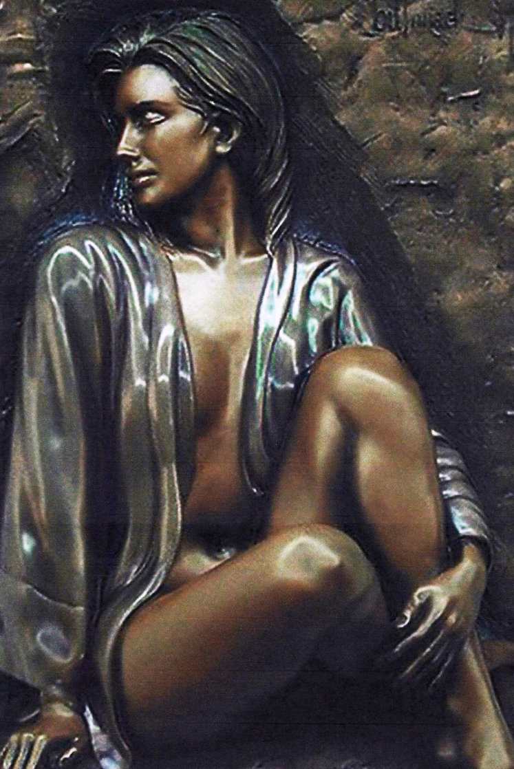 Dimensional Adorned Bronze Sculpture 2000 37 in Sculpture by Bill Mack Dimensional Adorned Bronze Sculpture 2000 37 in Sculpture by Bill Mack