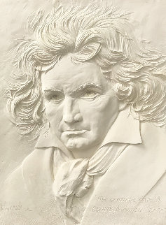 Beethoven Bonded Sand Sculpture 1984 40x31 Sculpture - Bill Mack Beethoven Bonded Sand Sculpture 1984 40x31 Sculpture - Bill Mack