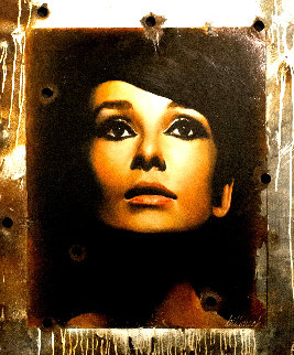 Audrey Hepburn 2008 50x42 Super Huge Original Painting - Bill Mack Audrey Hepburn 2008 50x42 Super Huge Original Painting - Bill Mack