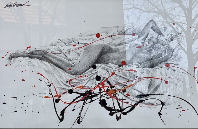 Untitled Drawing 31x43 Huge Drawing by Bill Mack