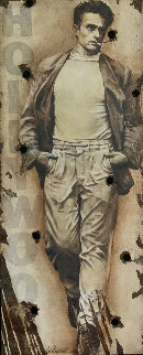 Radically Cool, James Dean Hollywood Sign UNIQUE 48x20 Original Painting - Bill Mack Radically Cool, James Dean Hollywood Sign UNIQUE 48x20 Original Painting - Bill Mack
