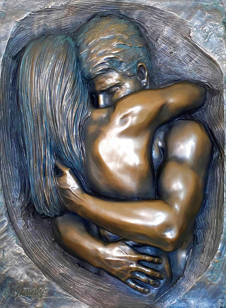 Love Virtual Mixed Media Sculptural Relief 2007 34x32 Sculpture by Bill Mack