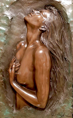Passions Bronze Relief Sculpture 1991 31x21 Sculpture - Bill Mack