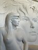 Visions Bonded Sand Sculpture 1993 60x50 - Huge Sculpture by Bill Mack - 2