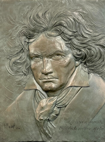 Beethoven Bonded  Bronze Sculpture 1986 50x40 - Huge Sculpture - Bill Mack