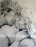 Embrace Study No.6 Drawing 1995 32x40 Drawing by Bill Mack - 0 Embrace Study No.6 Drawing 1995 32x40 Drawing by Bill Mack - 0