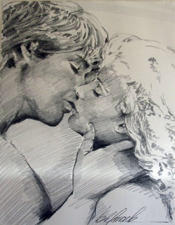 Embrace Study No.6 Drawing 1995 32x40 Drawing - Bill Mack Embrace Study No.6 Drawing 1995 32x40 Drawing - Bill Mack