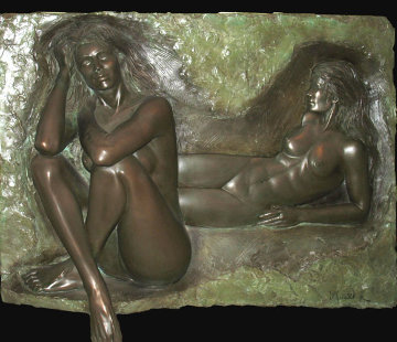 Reflection Bonded Bronze Sculpture 1987 36x49 Sculpture - Bill Mack Reflection Bonded Bronze Sculpture 1987 36x49 Sculpture - Bill Mack