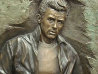 Rebel James Dean Bonded Bronze Sculpture 1989 41x31 - Huge Sculpture by Bill Mack - 2