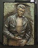 Rebel James Dean Bonded Bronze Sculpture 1989 41x31 - Huge Sculpture by Bill Mack - 1