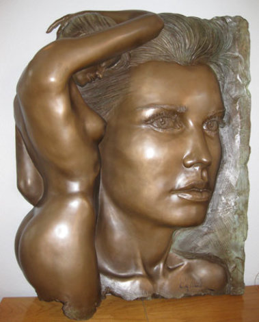 Essence Bonded Bronze Sculpture 1988 40x32 Sculpture - Bill Mack