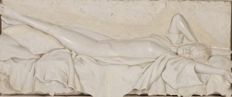 Awakening Bonded Sand Sculpture 2000 36x71 - Huge Mural Size Sculpture - Bill Mack