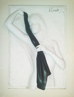 Dazzle with Black Scarf Sand Sculpture 44x33 Sculpture - Bill Mack Dazzle with Black Scarf Sand Sculpture 44x33 Sculpture - Bill Mack