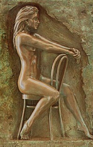 Solitude Bonded Bronze Bronze 1987 32x21 Sculpture - Bill Mack