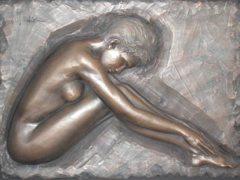 Serenity Bonded Bronze Sculpture 2007 50x39 Sculpture - Bill Mack