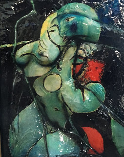 Picasso's Spirit of a Woman in Armchair Sculpture 2008 37x42 Original Painting - Bill Mack Picasso's Spirit of a Woman in Armchair Sculpture 2008 37x42 Original Painting - Bill Mack