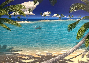 String of Pearls 2001 46x58 Super Huge Original Painting - Dan Mackin String of Pearls 2001 46x58 Super Huge Original Painting - Dan Mackin