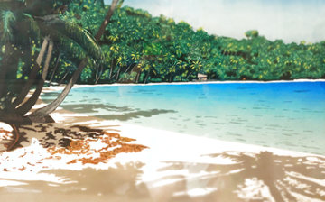 Bora Bora 1988 Limited Edition Print - Dan Mackin Bora Bora 1988 Limited Edition Print - Dan Mackin