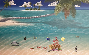 Other Side of Paradise 2002 60x96 Huge Mural Size Original Painting - Dan Mackin