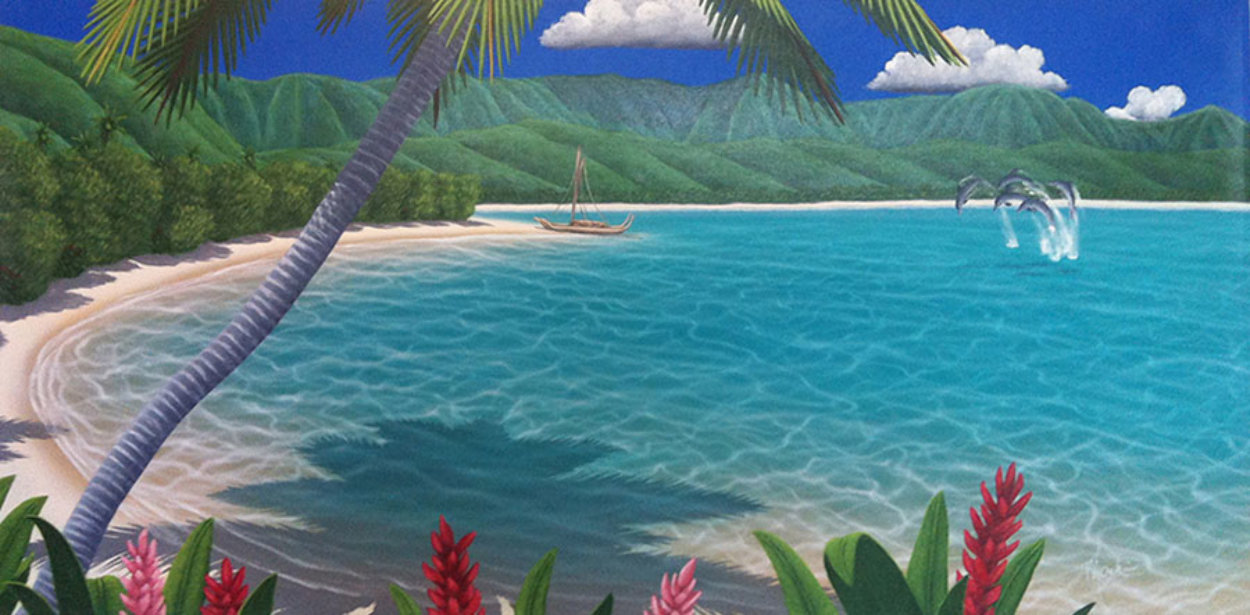 Welcome to Paradise 1999 20x39 Original Painting by Dan Mackin