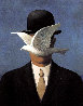 Man With Bowler Hat and Dove Limited Edition Print by Rene Magritte - 0