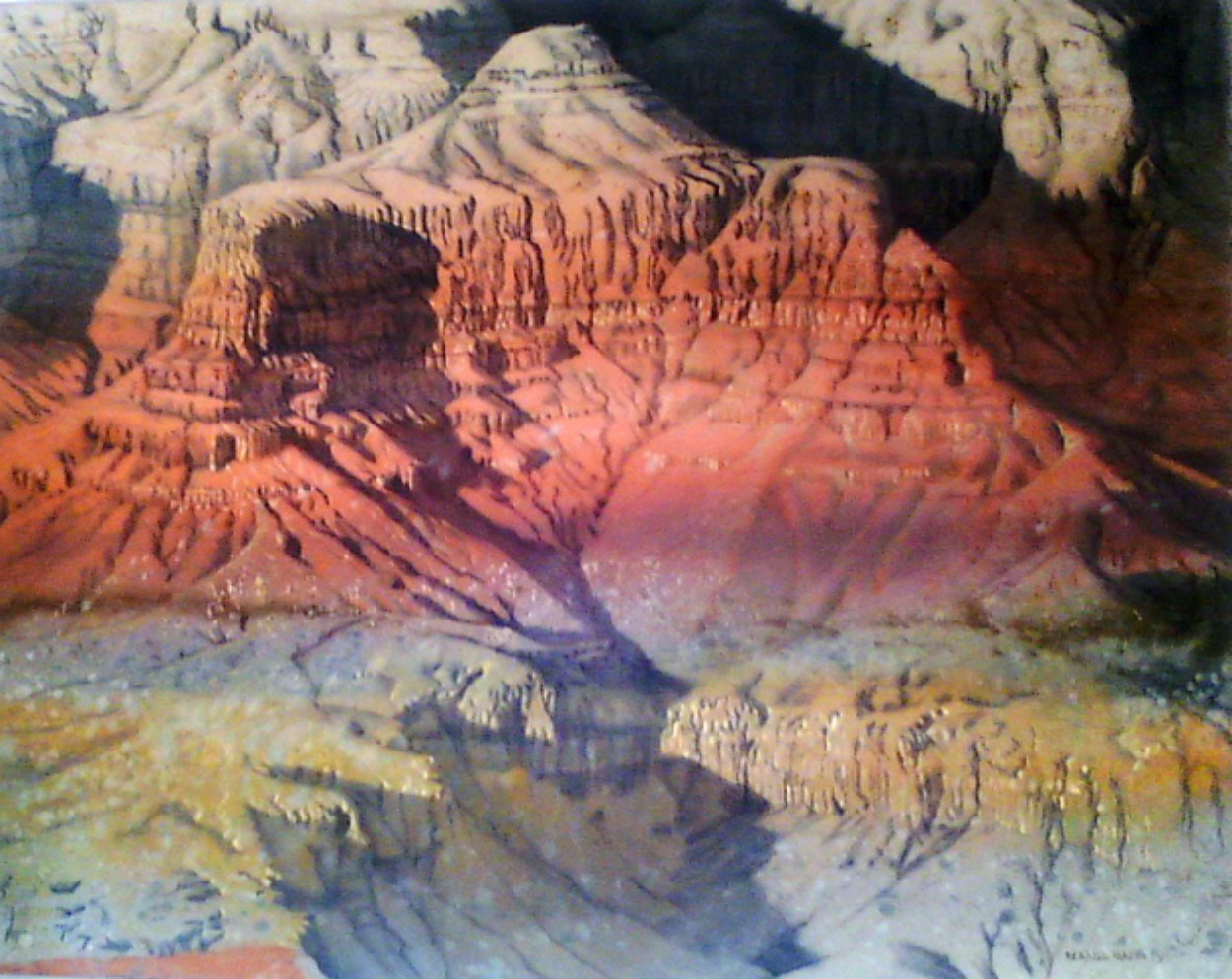 Grand Canyon 1982 58x46 Huge  Original Painting by Merrill Mahaffey