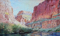 Marble Canyon 41x61 Huge!  Original Painting by Merrill Mahaffey - 0