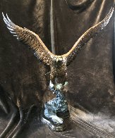Gone Fishing Bronze Scuplture 1993 42 in Sculpture by Michael Maiden - 1
