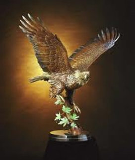 Huntress Bronze Sculpture AP 36 in Sculpture - Michael Maiden