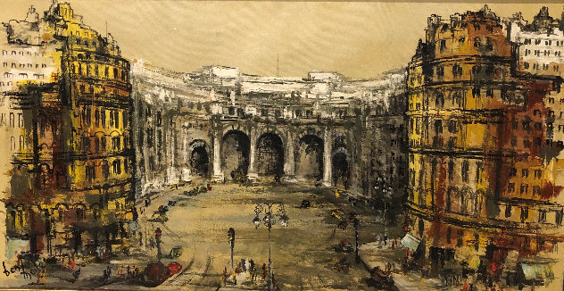 Admiralty Arch 33x19 London Original Painting by Ben Maile