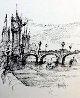Westminster Bridge Drawing 2013 13x11 Drawing by Ben Maile - 0