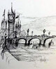 Westminster Bridge Drawing 2013 13x11 - London, England Drawing by Ben Maile - 0 Westminster Bridge Drawing 2013 13x11 - London, England Drawing by Ben Maile - 0