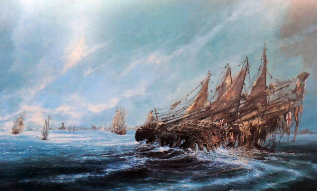 Sinking of Mary Rose Limited Edition Print by Ben Maile