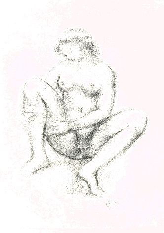 Dialogues De Courtisanes: Nude Lithograph 1940 HS Limited Edition Print - Aristide Maillol