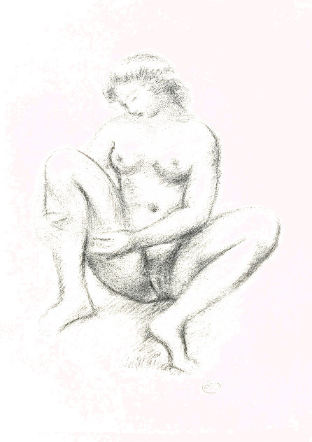 Dialogues De Courtisanes: Nude Lithograph 1940 HS Limited Edition Print by Aristide Maillol