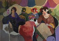 Bon Jour 2007 43x59 Super Huge Original Painting by Isaac Maimon - 1 Bon Jour 2007 43x59 Super Huge Original Painting by Isaac Maimon - 1