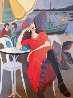 By the Riverside 2001 30x40 Huge Original Painting by Isaac Maimon - 0