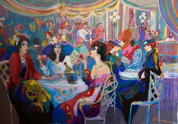 Enchanted 1993 55x79 Huge Original Painting - Isaac Maimon Enchanted 1993 55x79 Huge Original Painting - Isaac Maimon